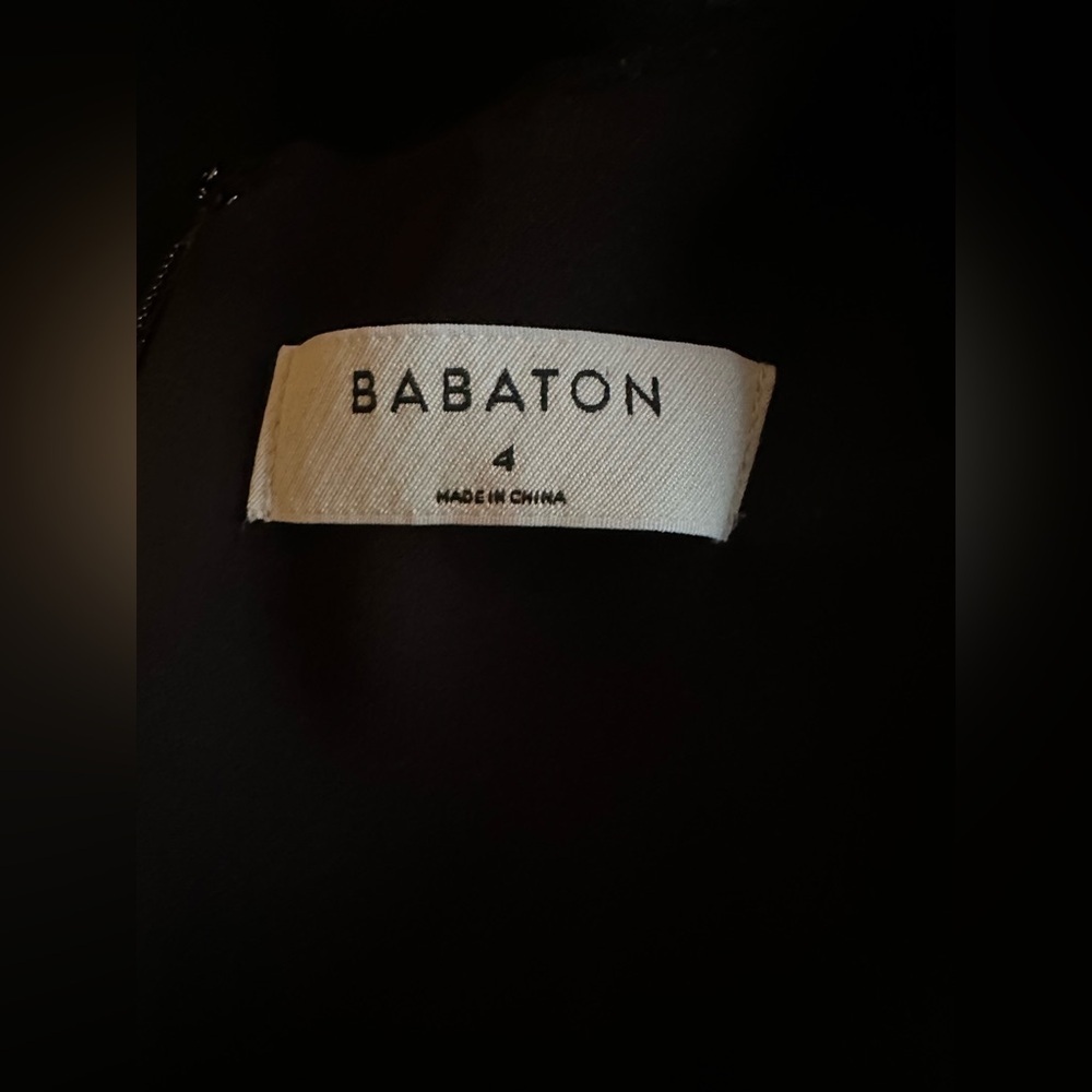 Aritzia Babaton Patricio Crepe Shift Shirt Dress Black Size 4 - Picture 7 of 11